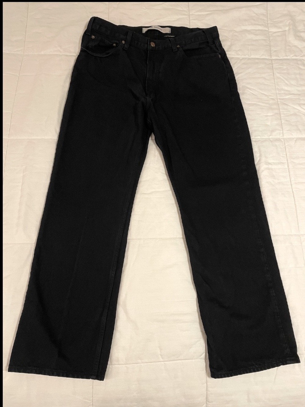 Vintage Gap Easy Fit Pants Jeans Mens 34x30 Black USA Made Trousers 1969 EUC